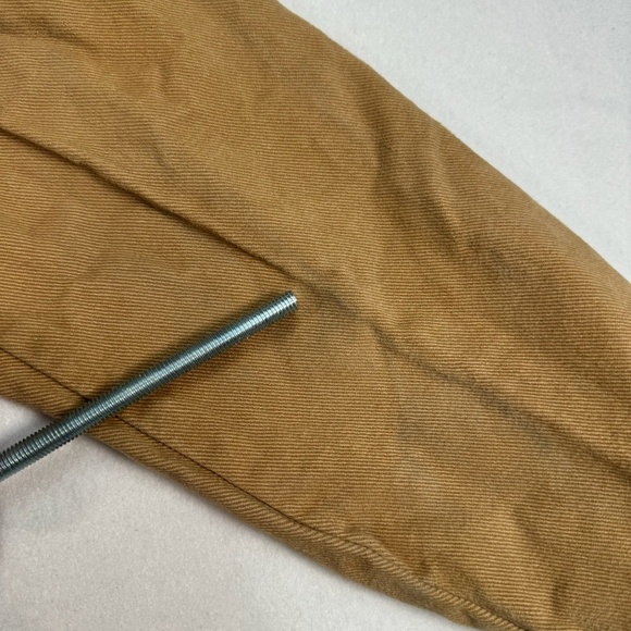 Robert Bruce Point Collar Button Down Shirt Mens Size M Tan Textured - Picture 10 of 10